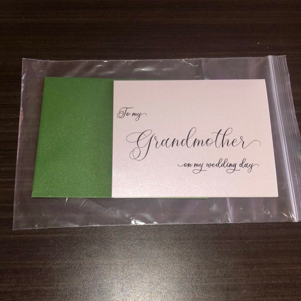 Grandmother on Wedding Day Card